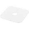 [Yamazaki] Washing Machine Drain Trap Dust Preventer Cover White W16xD16xH0.2cm Plate with Cutting Guide, Silicone Drain Cover 1423