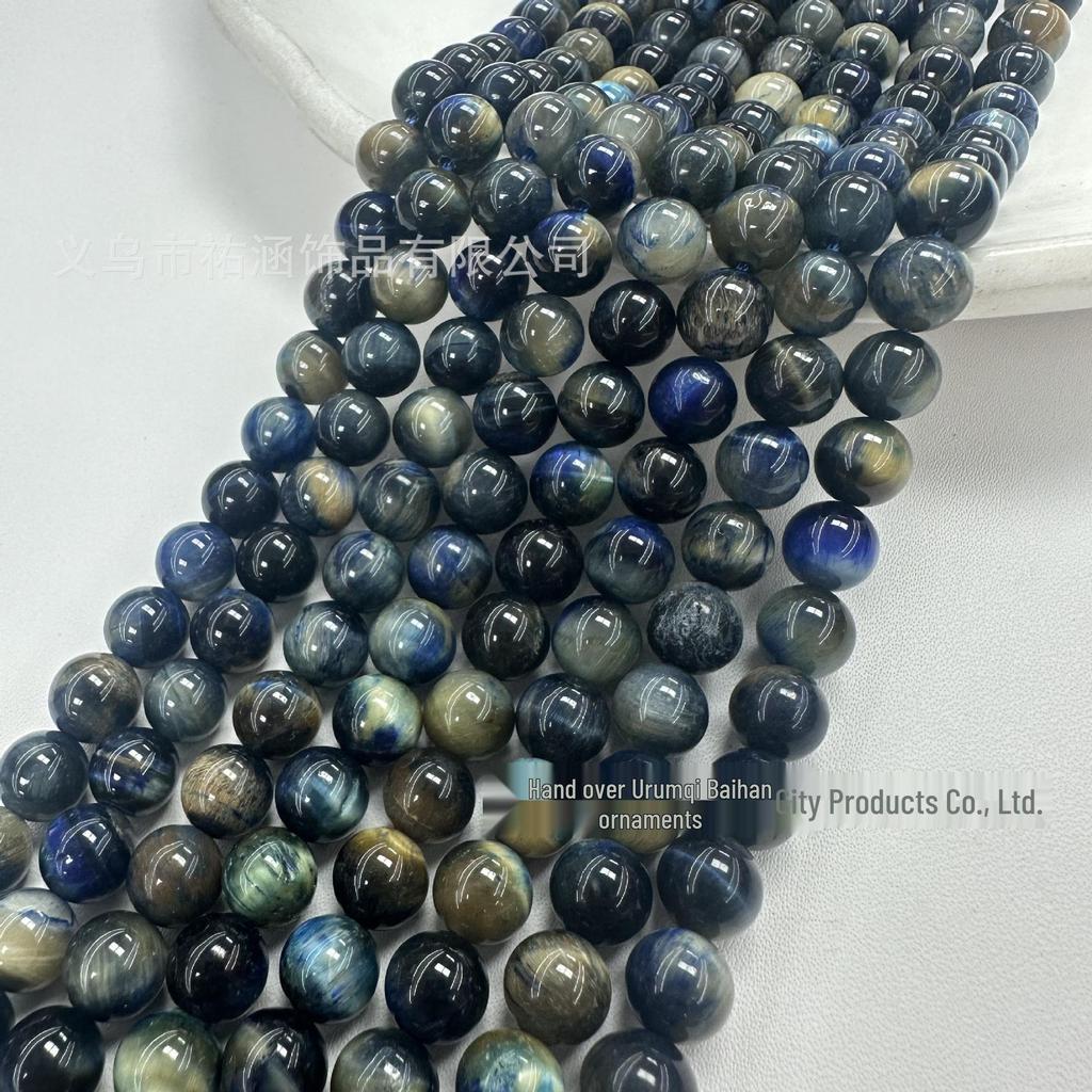 Handmade Natural Colorful Tiger Eye Stone Beaded Jewelry Accessories