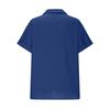 2026 Spring/Summer Cotton-Linen Pocket Button Short-Sleeve Shirt Casual Women's T-Shirt
