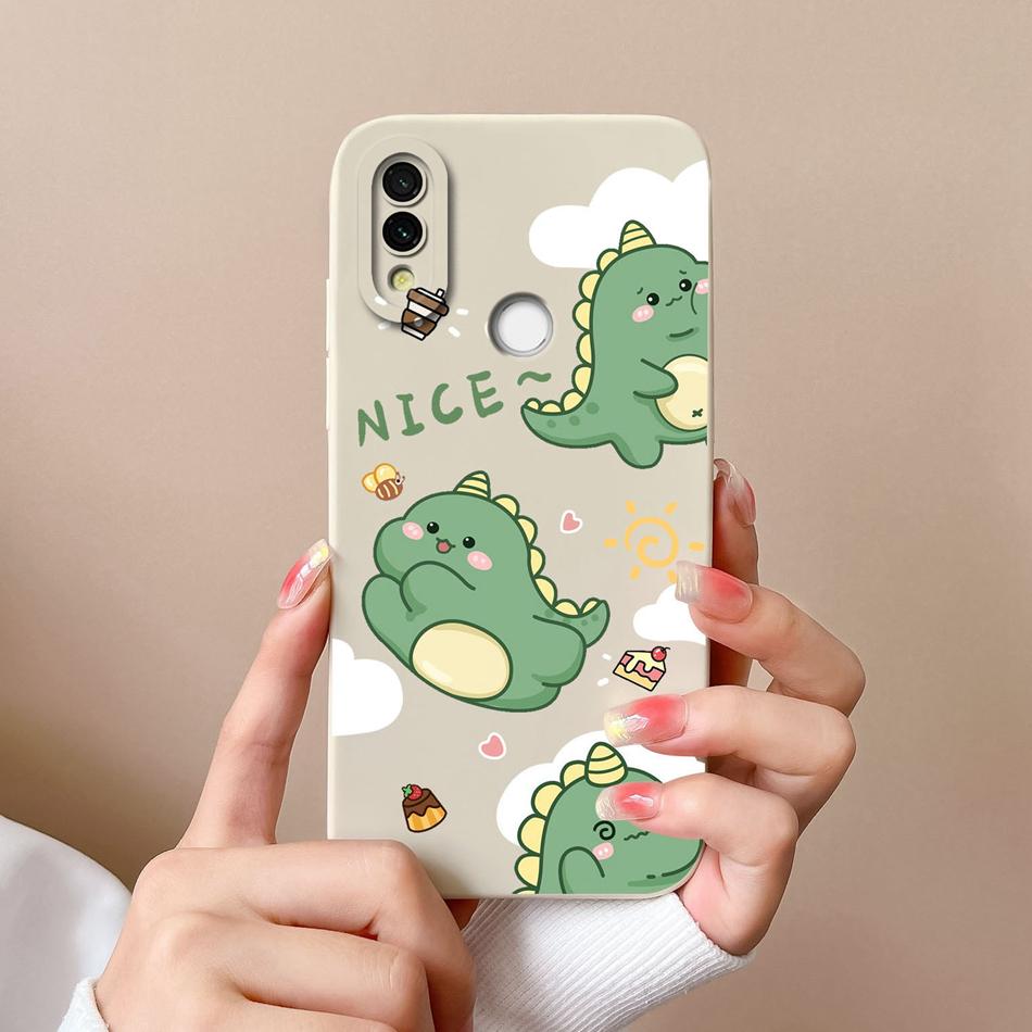 Case Cover For Redmi 7 Cartoon Soft Smooth Liquid Silicone Full Protection Anti Choc Phone Cover For Xiaomi Redmi7 Bumper Fundas
