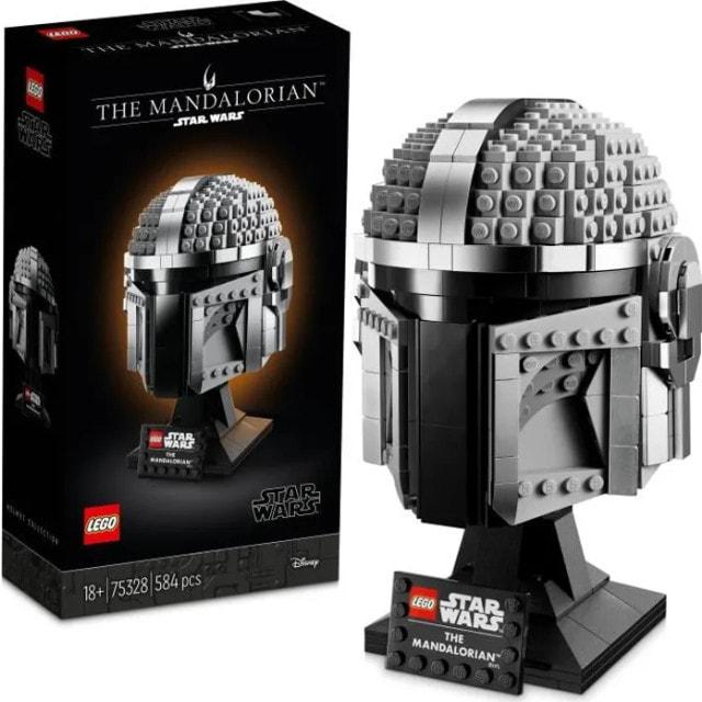 

LEGO 75328 Star Wars The Mandalorian Helm Sammlermodellbausatz zum Bauen, Dekorieren und Verschenken fr Erwachsene
