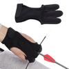 Non-Slip Recurve Bow Gloves Leather Fingertip Shooting Hand Guard  Teenagers Use