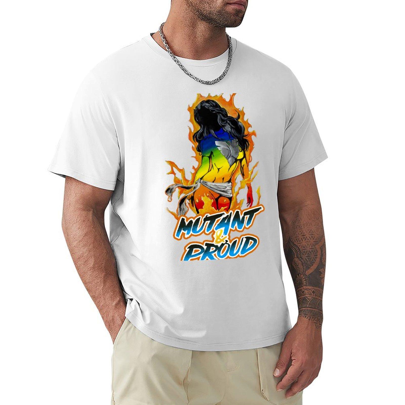 Phoenix Mutant and Proud TShirt tees tops Luxury man plain plain white t shirts men S