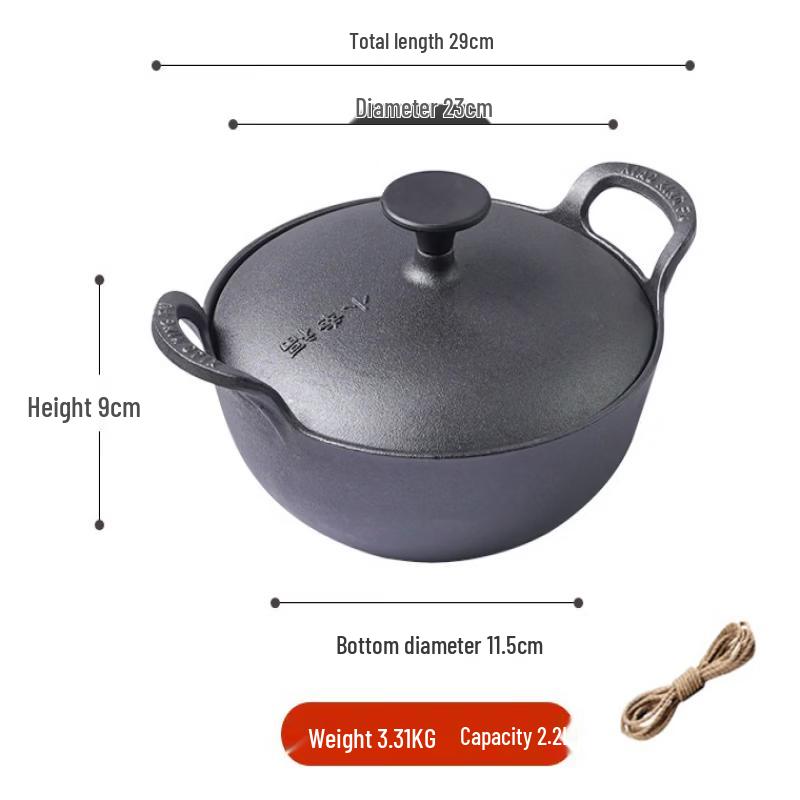 

ZISIZ Thickened Iron Multi-functional Stir-Fry & Soup Pot