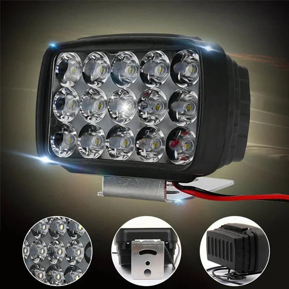 15LED Motorradscheinwerfer Hohe Helligkeit Fahr-Scheinwerfer Roller Modifizierte Glühbirnen Für Motorrad ATV UTV LKW