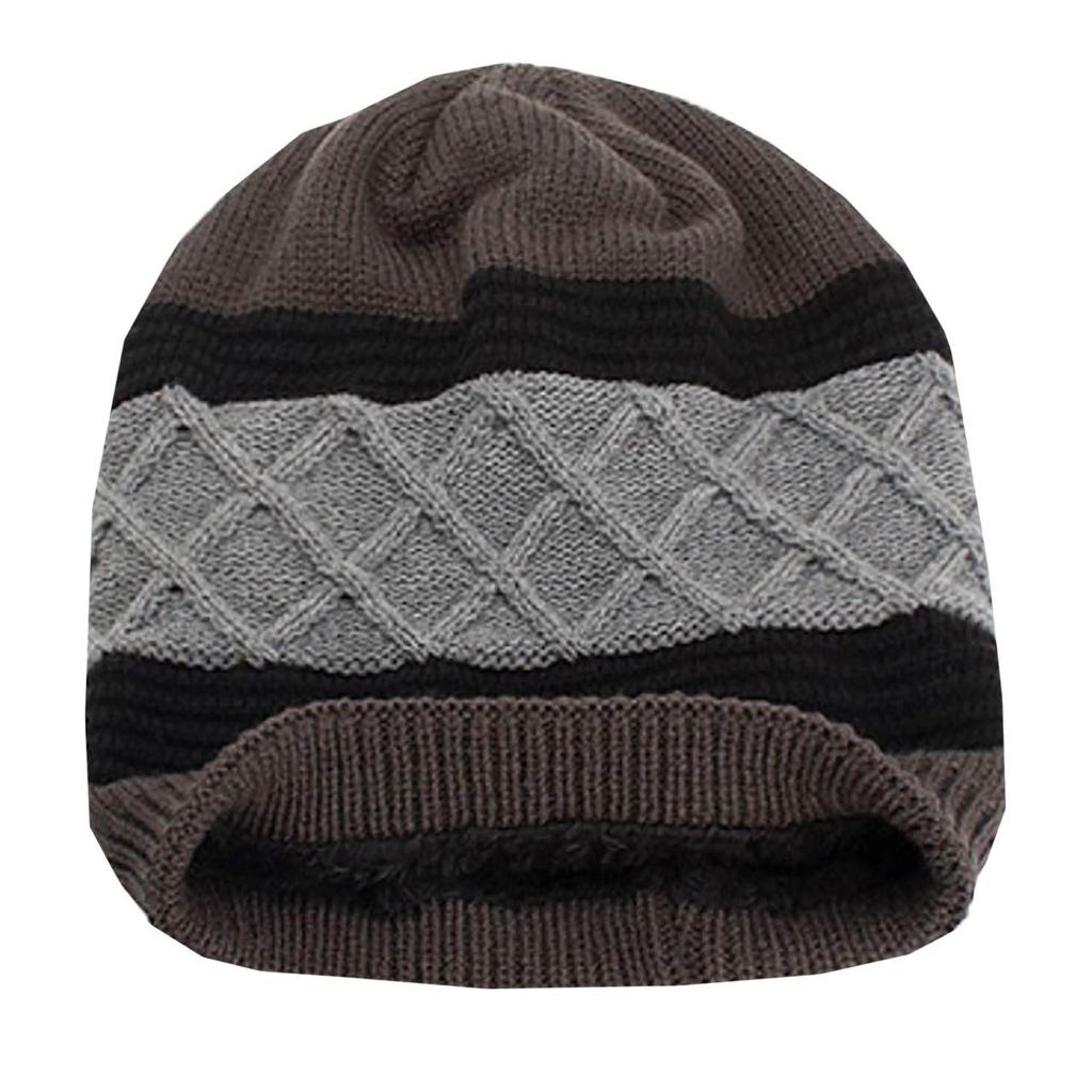 WHITE FANG Knit Perfect for Fall and CA380 Men's Cap, Casual, Stylish, Fleece-Lined, Winter, (05 Red)