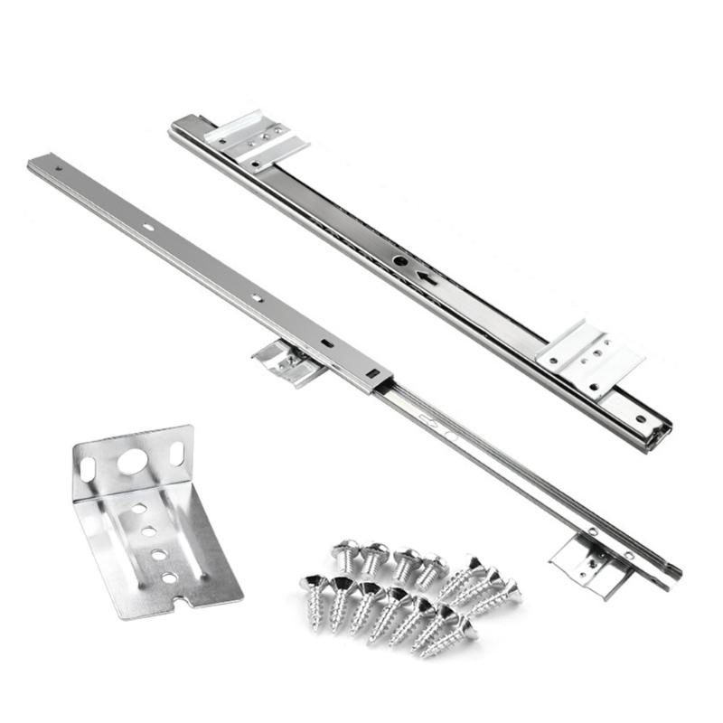 High Capacity Under Desk Keyboards Tray with Quiet Slide Rail Simple Installation Keyboards Mounting for Any Work Space