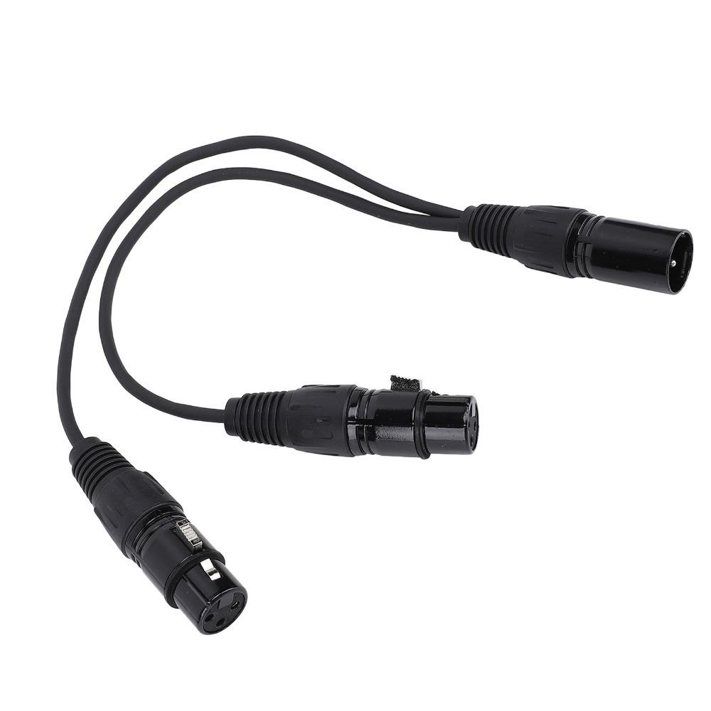 30cm / 11.8in 3 Pin Balanced Adapter Cord Plug and Play Microphone Splitter Cable  Recording Studio