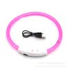 Pet luminous collar, dog luminous collar, USB charging LED fiber optic collar, flashing dog collar