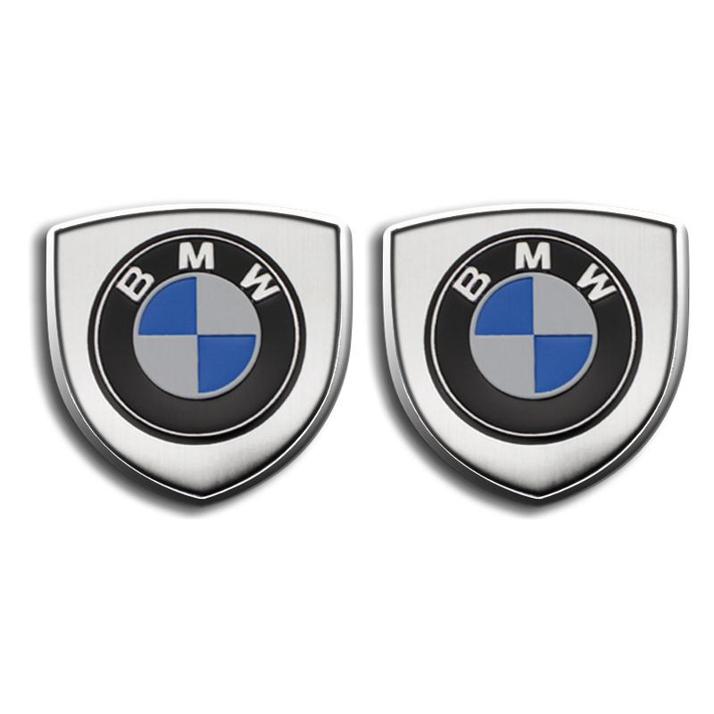 umbrx8 1/2PCS Car Shield Body Trunk Stickers 3D Metal Emblem Decal Auto Accessories For BMW Performance F20 F10 F30 F40 E92 E91 G20 G30