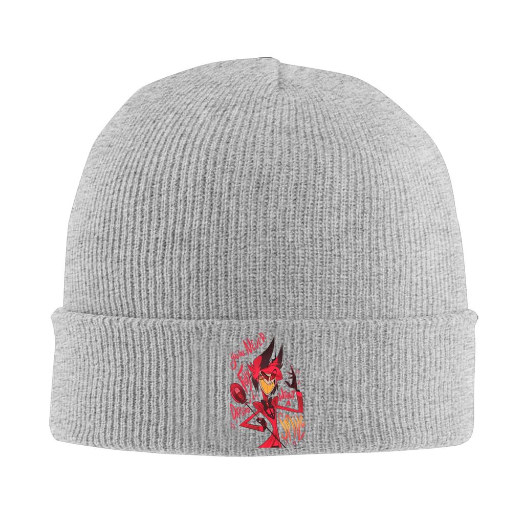 Hazbins Hotels Fictional Characters Beanie Hats Skullies Beanies Adult Unisex Hip Hop Elastic Caps Autumn Gym Bonnet Hats