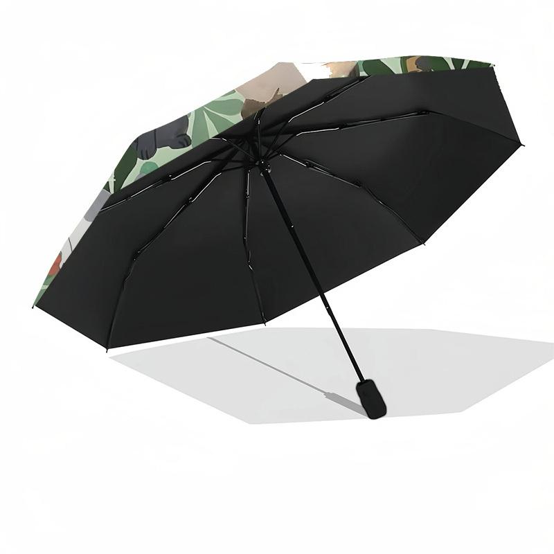 1pc Cat Wreath Automatic Folding Umbrella, Casual Outdoor Accessory, Birthday Festival Gift yy251126163