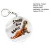 Monkey Keychain Pendant Cute 2D Flat Acrylic Pendant Punch The Monkey Holding Orangutan Plush Toy Keychain Bag Charm Gift for Friends