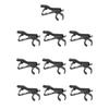 Pack/10 Microphone Mic Clips Clamps for Interview Meeting Lectures Chatting - Dia 8.5mm, As