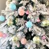 6cm Electroplated Shiny Irregular Christmas Tree Ball Set