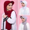 Breathable Scarf Baseball Cap Turban Shawl Design Headscarf Cap Casual Bandana Brim Hat  Women