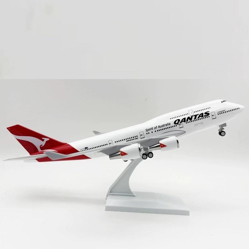 

Литая смола Модель самолета 1/250 Масштаб 30 см B747 Australia Airlines Qantas Airways С шасси Модель самолета Домашний декор 30CM