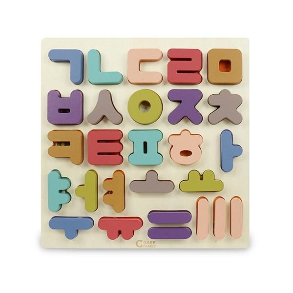 

Gabe Family Tok Tok Hangul Puzzle Set KS4108, 1 set, 27 pieces, Korea Best Toddler Puzzle