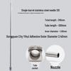 Stainless Steel 310mm Flat Tip Glue Dispensing Syringe with Sharp Needle