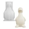 1pcs Cute Duck Silicone Mold Suitable for DIY Resin,Clay,Wax, Soap Making-Irregular Duck for Mini Figurines,Keychains,Bath Bombs