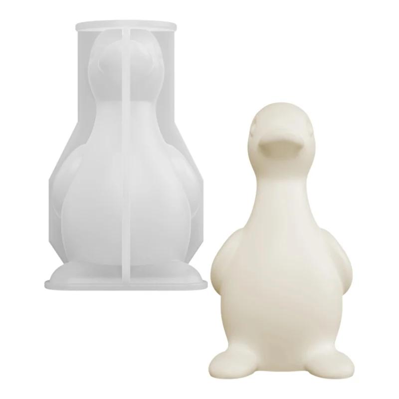 1pcs Cute Duck Silicone Mold Suitable for DIY Resin,Clay,Wax, Soap Making-Irregular Duck for Mini Figurines,Keychains,Bath Bombs