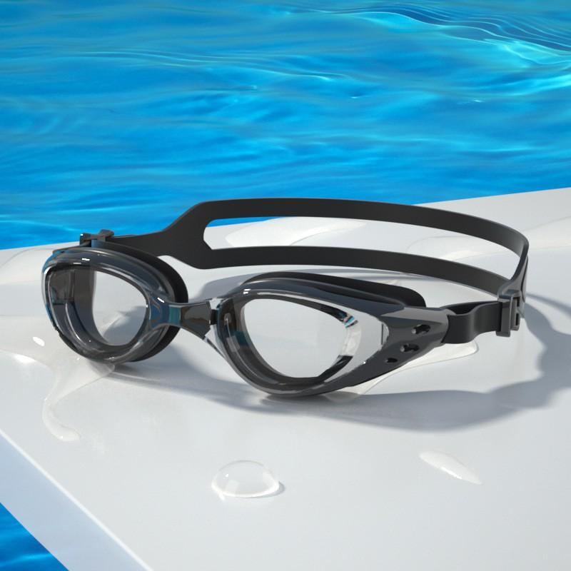 Anti-Fog PC Swimming Goggles HD Clear Myopia Waterproof Unisex Diving Pool Eyewear