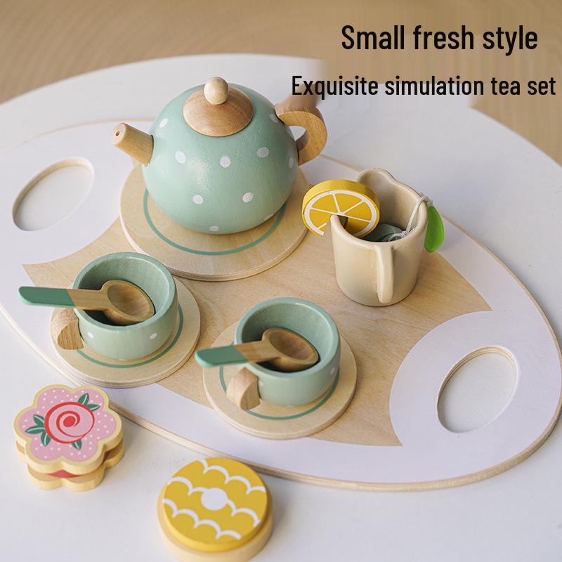 Wooden Danish Ice Cream & Tea Playhouse Toy for Kids & Parents