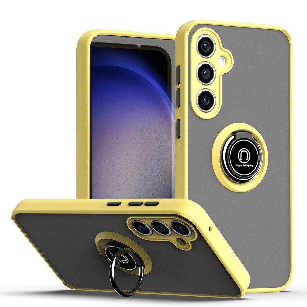 Rotatable bracket case for Samsung S23 FE S23 Ultra Galaxy S22 + S21 FE S21 Ultra S20 S10 Note 20 Ultra 9 8 Finger Ring Cover