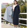 Women's Long Full-Body Windbreaker Raincoat Poncho - Single-Person, Split Type