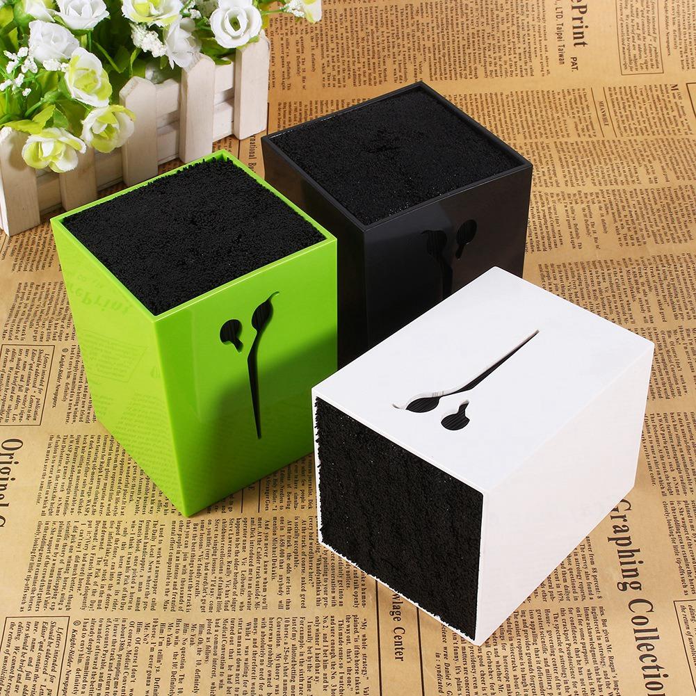 

Профессиональный салон парикмахерские расчески зажимы ножницы держатель подставка инструмент (черный) зелёный