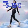 2024 New High-Waist Gray Velvet-Lined Women's Yoga Leggings: Warm Autumn/Winter Wear