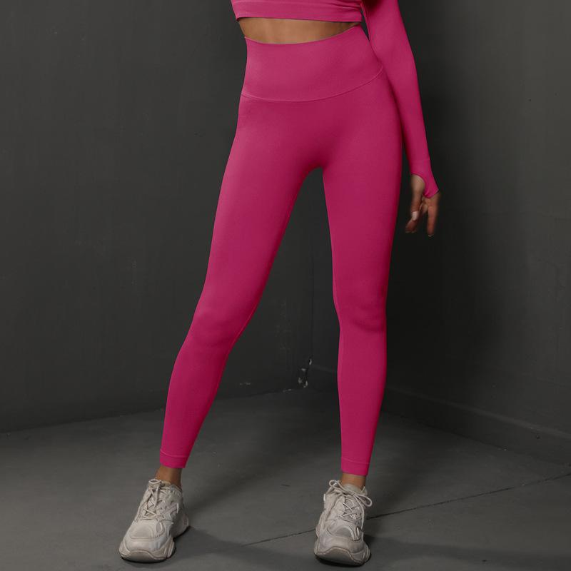 Cross-border Seamless Yoga Training Suit: Breathable, Comfortable, Tight Fit Leggings for Running & Fitness