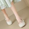 Sweet Retro Mary Jane Shoes Shallow Shoes French Gentle Women's Shoes Temperament Versatile Small Leather Shoes