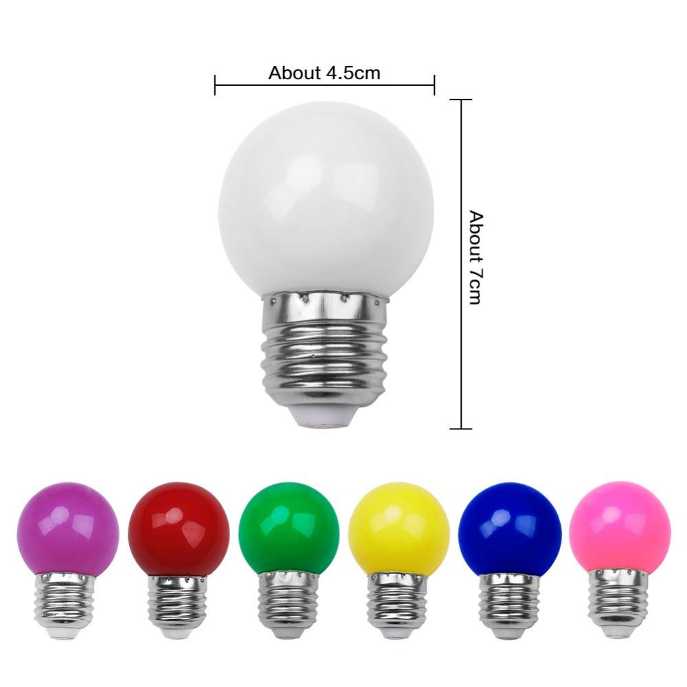 Led Bulb Lamp Bomlillas E27 Colorful Lampada Ampoule RGB Led Light SMD 2835 Flashlight 220V G45 Globe Bulbs Home Decor