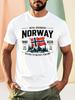 A Norway Adventure Theme Featuring A Retro T Shirt Unisex Unisex Tee Summer Novelty Oversize Streetwear Harajuku Oneck Comfortable