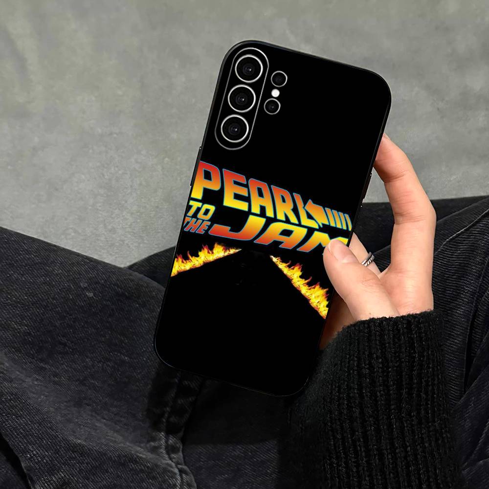 Band Pearl Jam Fashion Phone Case For Samsung S25,S24,S21,S22,S23,S30,Ultra,S20,Plus,Fe,Note,10,9,5G Black Cover