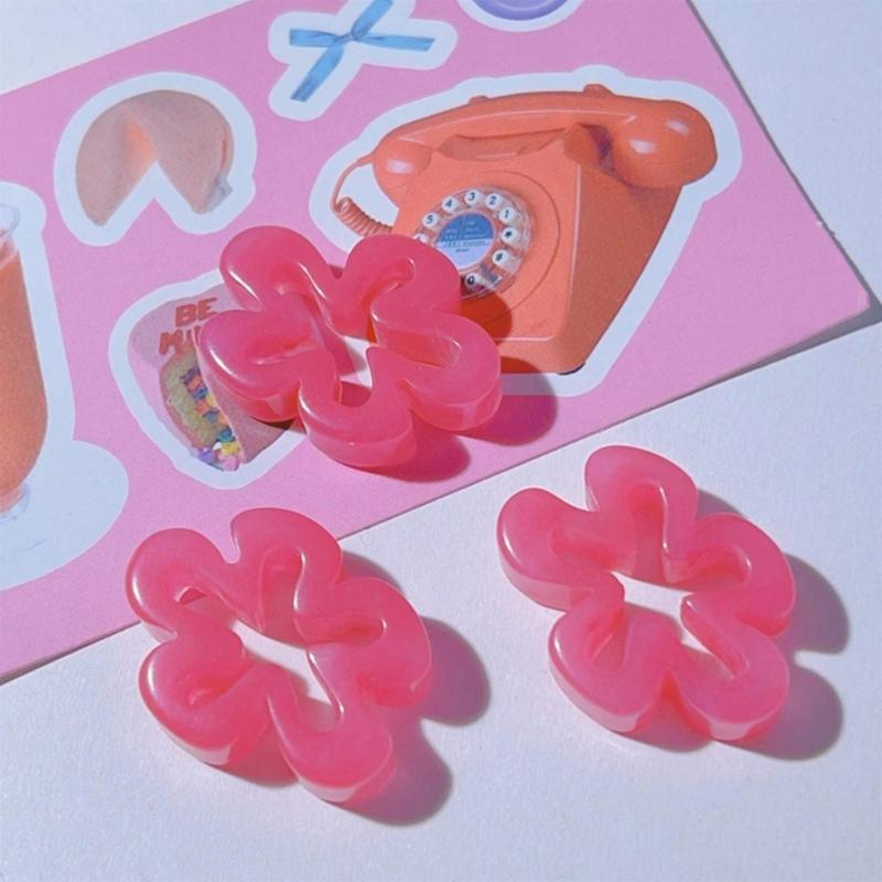 Flower Connector Abstract Large Hollow Flowers Charms Pendant for DIY Hairpin Headwear Earrings Necklaces Jewelry Making