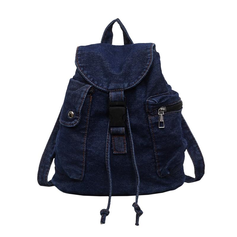 Denim Rucksack Große Kapazität Schüler Klassen Schultasche