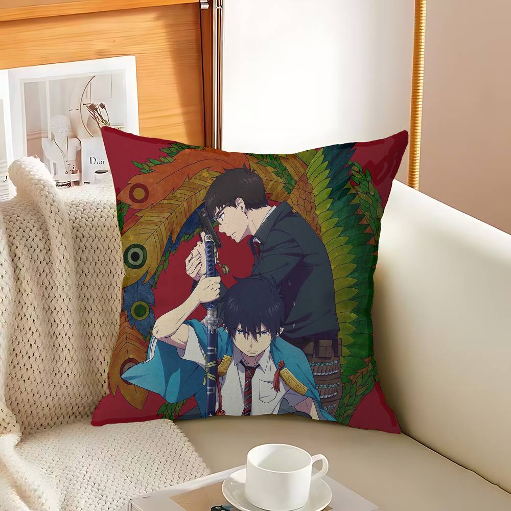 Blue Exorcist Cushion Cover Pillowcase Upholstery Sofa Throw Pillow Home Decor Pillowcas