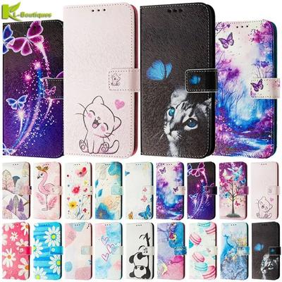 Αναδιπλούμενη Δερμάτινη Θήκη Για Samsung Galaxy A55 Κάλυμμα Πορτοφολιού για Samsung A55 A35 A25 A15 5G A05S Θήκες Τηλεφώνου Κινούμενα Σχέδια Ζωγραφισμένο Μοτίβο