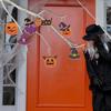12pcs/set Decorative Pumpkin Hanging Tags Cartoon Spider Bat Ghost Pendant  Halloween Party
