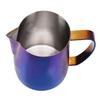 600ML Nádoba na pěnění mléka Matná Tmavě modrá 304 Nerezová ocel Válcová Džbánek Nádoba