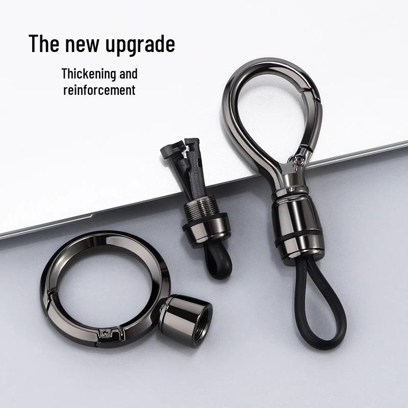 Men's Metal Car Key Chain Pendant | Simple Anti-Lost Waist Hanging Key Ring