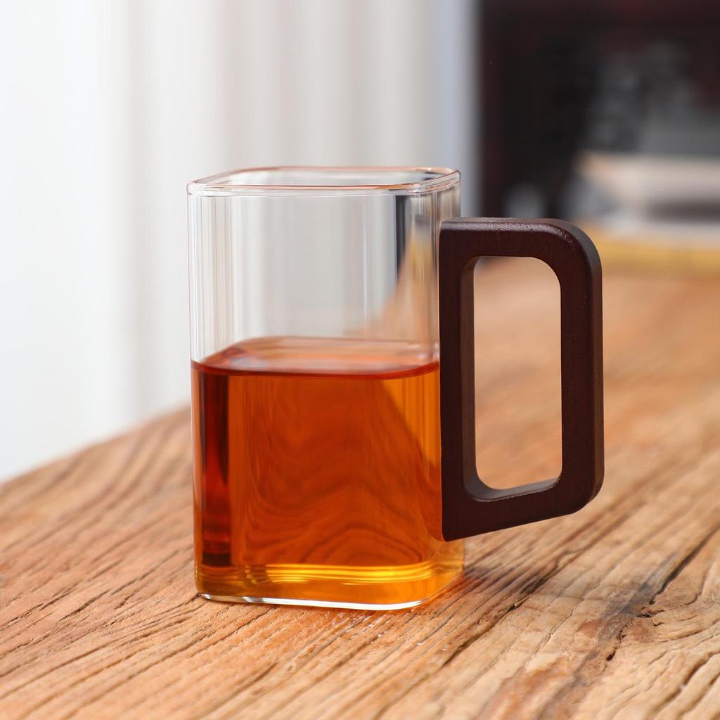 High-Temperature Resistant Transparent Glass Tea Cup for One Person – Exquisite and Personal Design