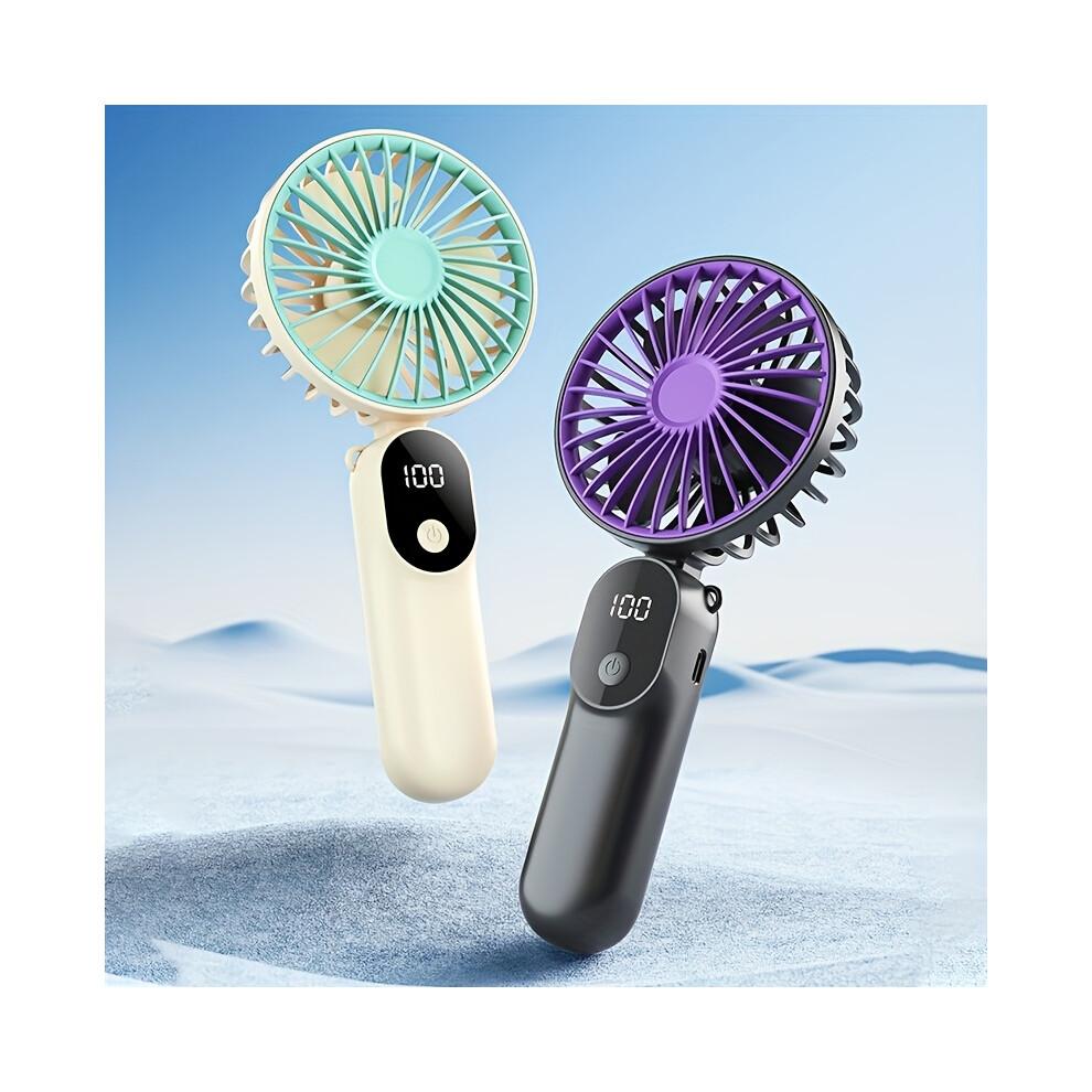 Persönlicher Handheld -Fan -UB -rechargable Tragbarer Lüfter, Mini -Lüfter Mit Geschwindigkeitskontrolle Für Reisen, Camping, Büro, Zuhause