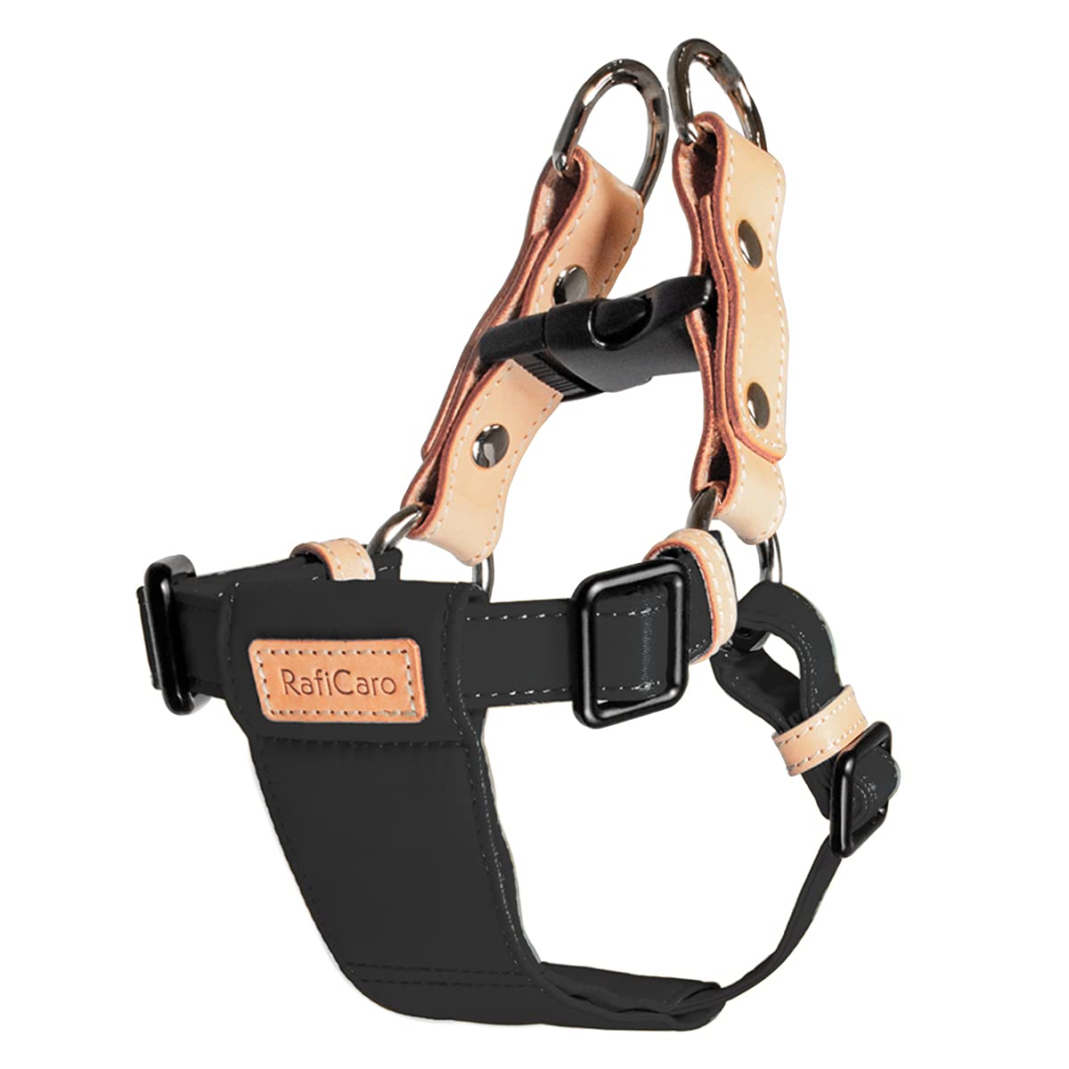 

Harness for small and stylish dog easy to put easy to put on and take black [RafiCaro] medium-sized dogs, harness, lightweight, on, popular, durable, чёрный