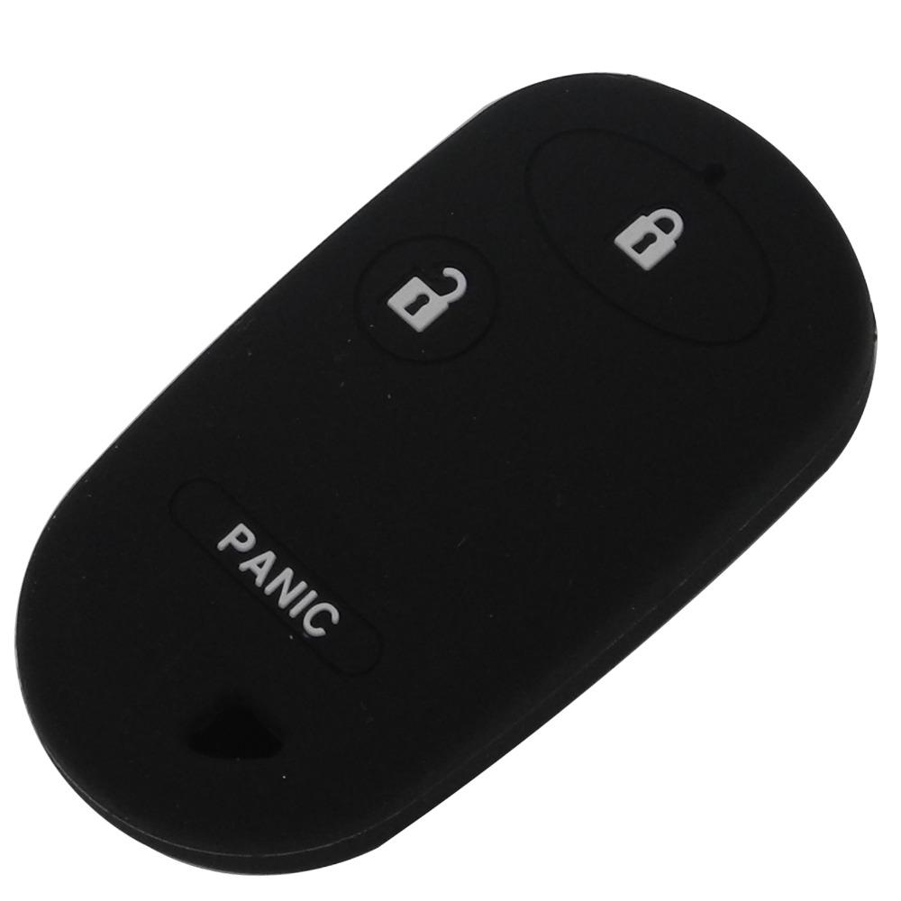 Jingyuqin 3/2+1 Buttons Silicone Remote Car-Styling Key Case Cover 2001-2005 For Honda Civic Accord Insight Pilot Key Holder