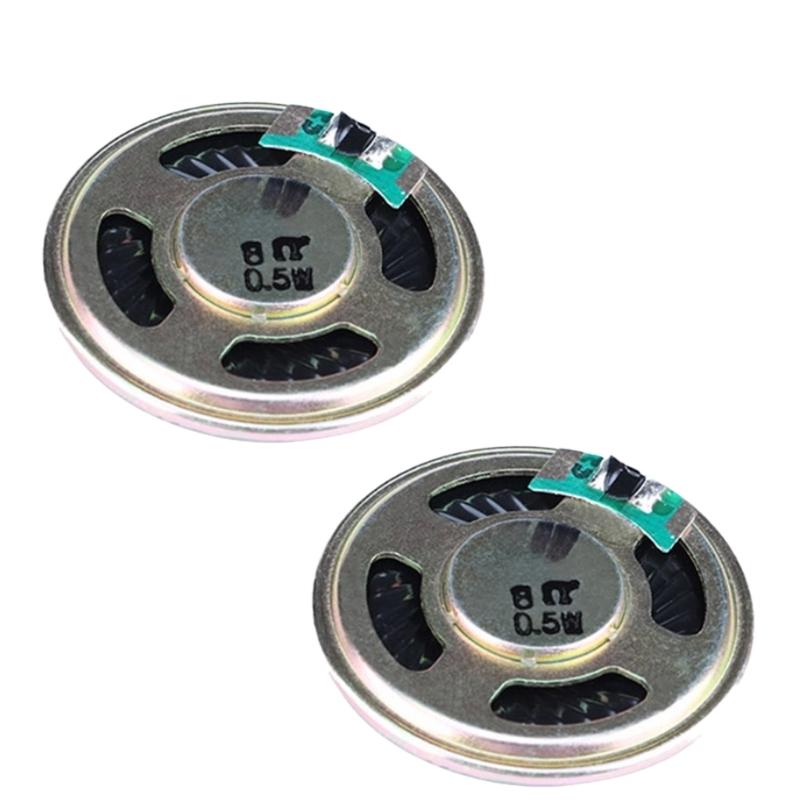 Small 4CM Diameter 8Ohm 0.5W Speaker Metal Construction Perfectly For Space Saving Auditory Projects