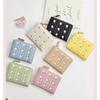 Fashion new Korean version cute embroidered women simple short change multi-functional wallet