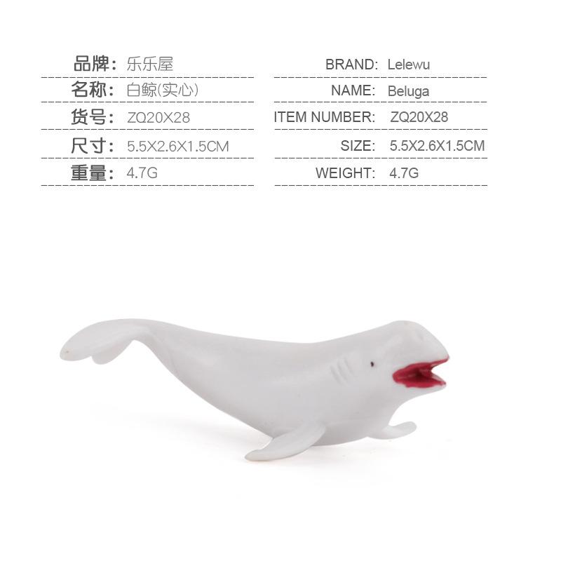 Mini Sea Animal Action Figure Dolphin Shark Whale Turtle Marine Creatures Model Ornaments Gifts For Boys Girls